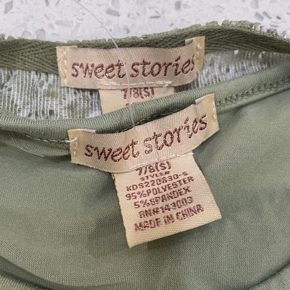 Girls Floral Lace Vest and T-Shirt Set size small - Picture 7 of 7